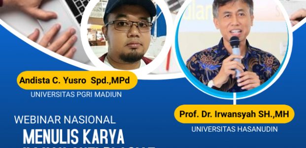 Webinar  Menulis Karya Ilmiah Anti Plagiat dan Workshop Sistem Manajemen Referensi